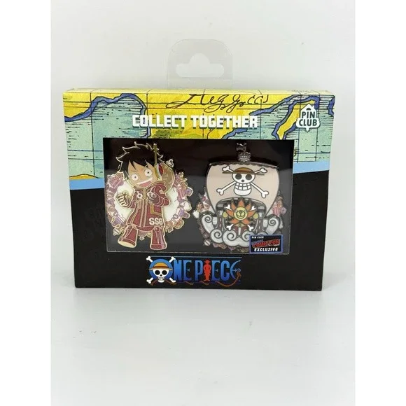 One Piece Luffy & Thousand Sunny 2-Pin Set 2025 Comic Con Exclusive Pin‎ Club